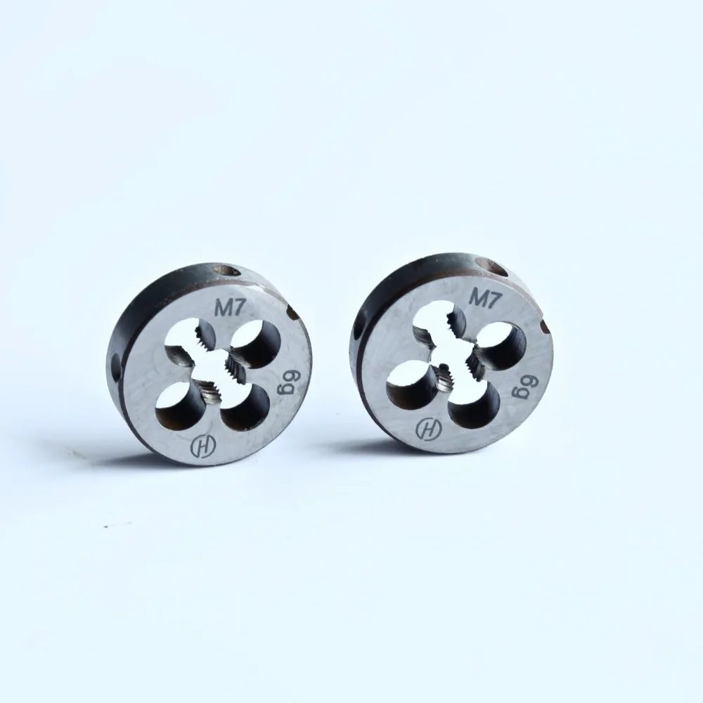 

Free shipping of 2PCS alloy steel made Die M7*0.75MM OD 25MM Dies threading tools model Engineering Thread Maker 7 mm x 0.75mm