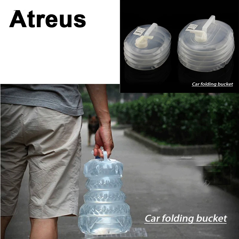 Atreus Camping Clean Car Portable Water Folding Cleaning Bucket For VW polo passat b5 b6 Mazda 3 6 Toyota corolla Ford focus 2 |