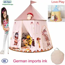 Akitoo Германия импортная детская игровая палатка для детей чернильный домик внутри детские игрушки домашние маленькие индийские мальчики и девочки дом принцессы