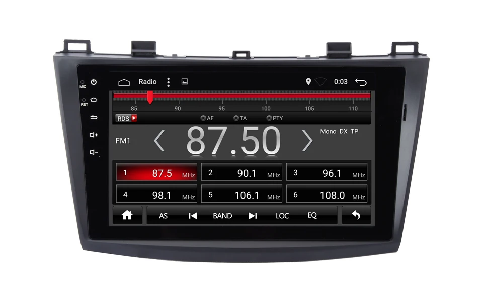 Top MARUBOX 9A702A4, Car multimedia player  For MAZDA3 2010 2011 2012,Android 7.1 2GB RAM,32GB ROM,1024*600 HD 9" GPS Radio USB BT 7