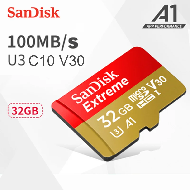 Sandisk extreme PRO micro sd 32G 64G карта памяти класс 10 mecard 4K U3 V30 TF флэш-карта cartao de memoria - Емкость: SD-A-002-32G