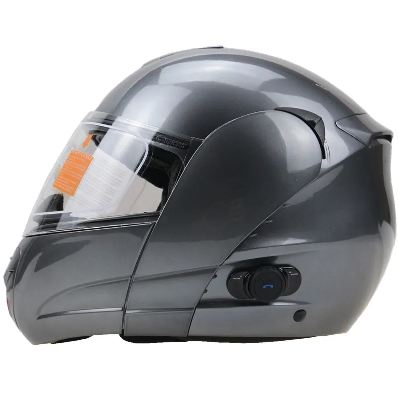 JIEKAI Motorcycle Helmet Flip Up Double Visors Helmet Racing Full Face Safe E6N6