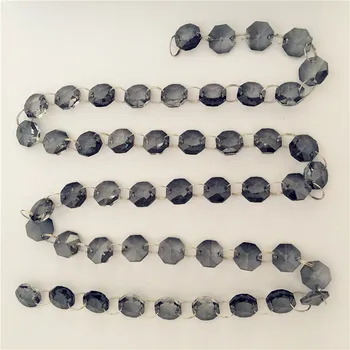 

Black Dia Crystal Octagon Foreign Atmosphere Beads Chain 14mm 100 Meters For Shop Ornament New Arrival