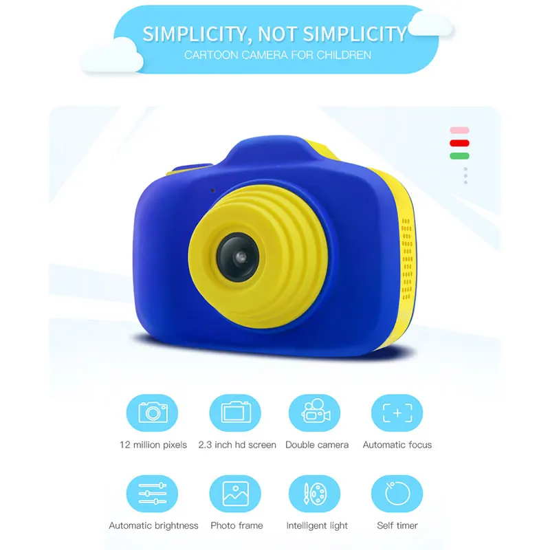 

Fun Kids Camera Digital Kids Camera Mini Kid Camera Dual Cameras 1080P Photography Photo