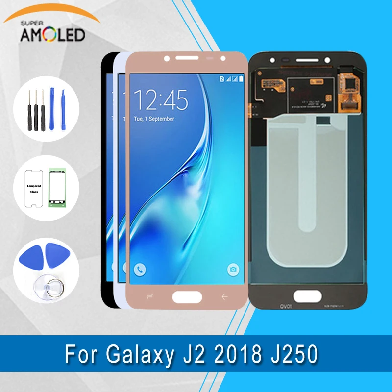 

Samsung AMOLED LCD For Samsung Galaxy J2 Pro (2018) J250F/j250DS Display Touch Screen Digitizer Assembly 100% Tested