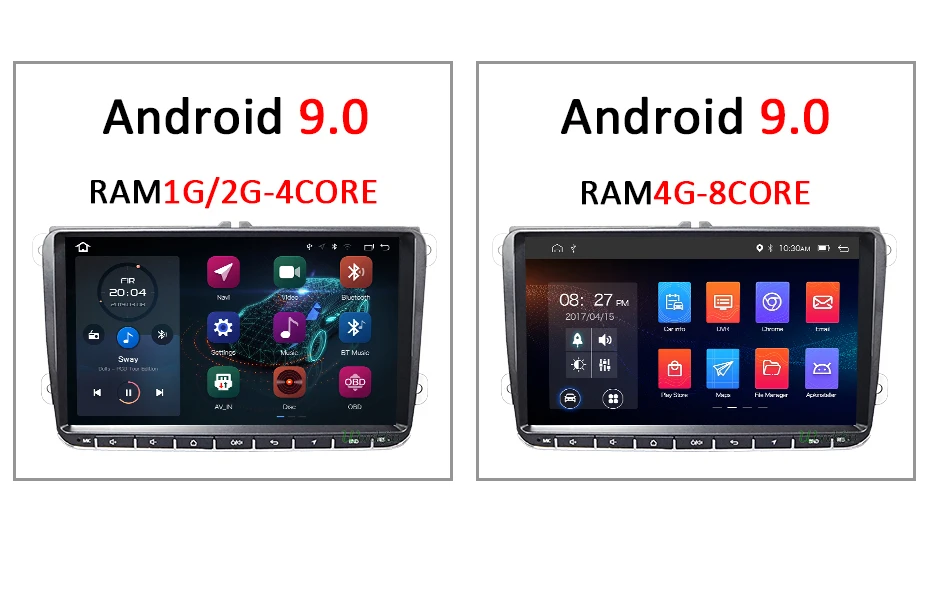 Discount DSP Android 9.0 4G 64G Car GPS for Seat Altea Toledo VW Passat B6 CC GOLF 5 6 Polo Tiguan Touran radio Navigation NO DVD player 10