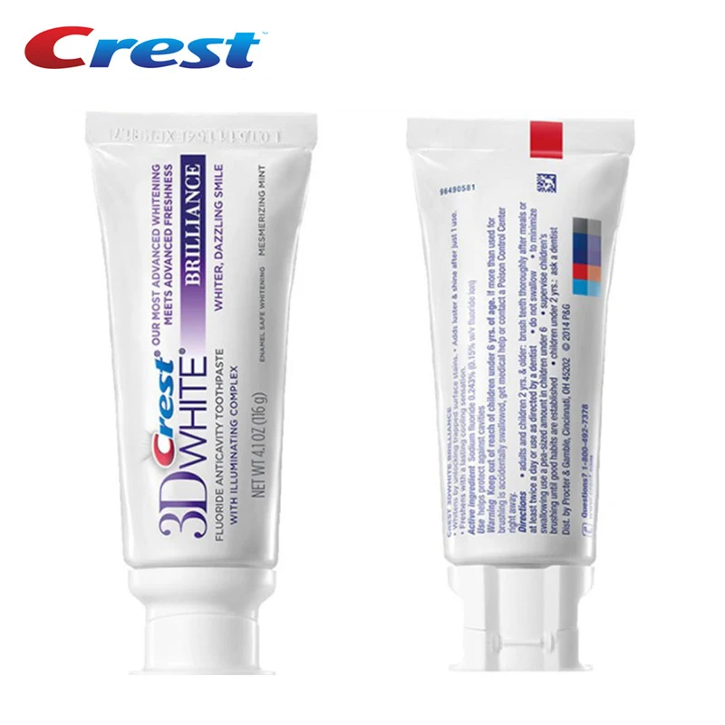 Generic Crest Toothpaste 3d White Brilliacnce Fluoride Anticavity