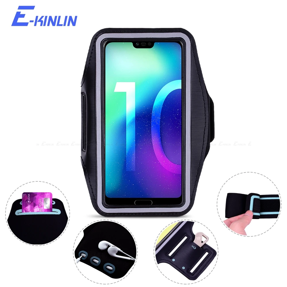 

Arm Band Cover Case For HuaWei Honor 8 9N 9 Lite Pro View Note 20 10 20S 20i 10i P Smart Z Plus 2019 Sport Running Gym Phone Bag
