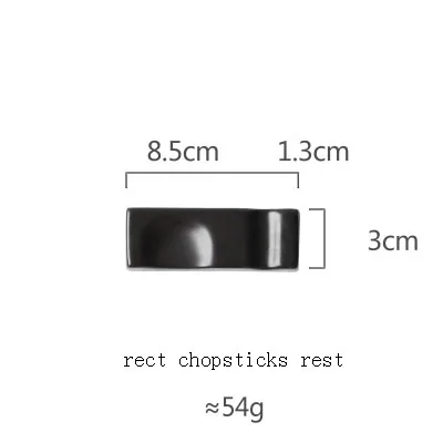 ANTOWALL японский креативный черный цвет соус блюдо керамическое блюдо для закусок палочки для еды отдых соевый соус уксус блюдо держатели палочек для еды - Цвет: chopsticks holder