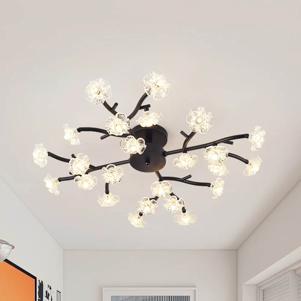 

Nordic creative fork LED lighting minimalist postmodern air lighting designer bedroom main room ceiling lamp LU8221159