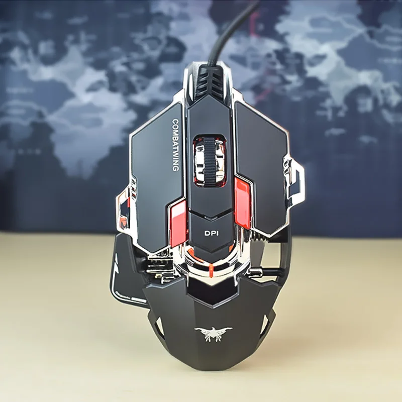 

Magic LED Light Ergonomic PRO PC Gamer Mouse LOL Dota 2 Gamer Computer Mice 9D Programmable Key USB Wired Optical Gaming Mouse