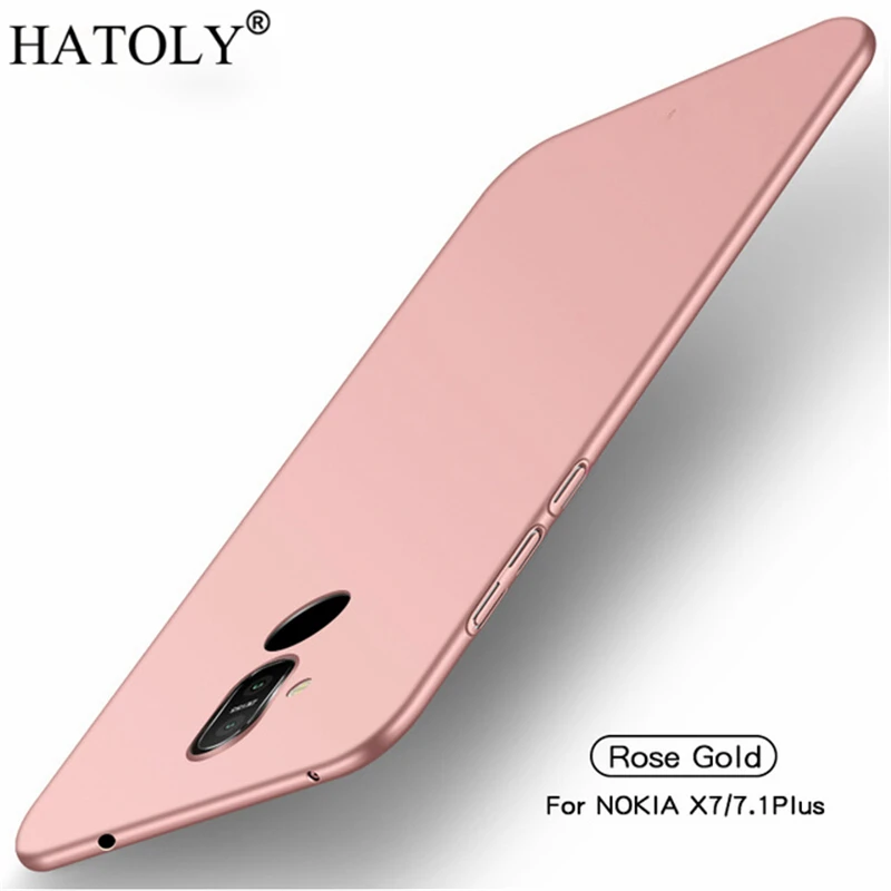 

For Smooth Cover Nokia 8.1 Case Ultra-thin Hard PC Protective Back Cases for Nokia 8.1 TA-1119 TA-1128 Phoenix Nokia8.1 HATOLY