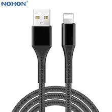 2.5A Быстрая зарядка данных USB зарядное устройство кабель для iPhone 6 S 6 S 7 8 Plus 5 5S SE 5C X XR XS Max iPad короткий источник 1 м нейлоновый провод шнур