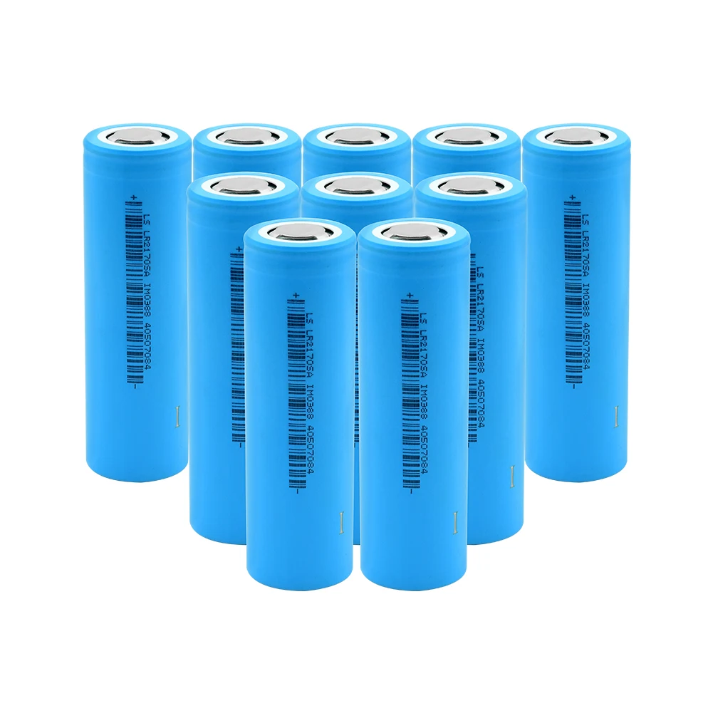 1/2/4/6/8/10 шт. 3,7 в 5200 мАч 21700 литий-ионный аккумулятор для Батарея Макс. 35A разрядный ток Высокая утечка Перезаряжаемые 21700 батареи - Цвет: 10 Pieces