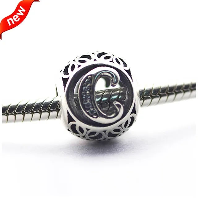 Fits Pandora Bracelets Alphabet Charms Beads For Jewelry Making Fits Pandora Bracelets Alphabet Charms Beads For Jewelry Making Letter C Charm 925 Sterling Silver