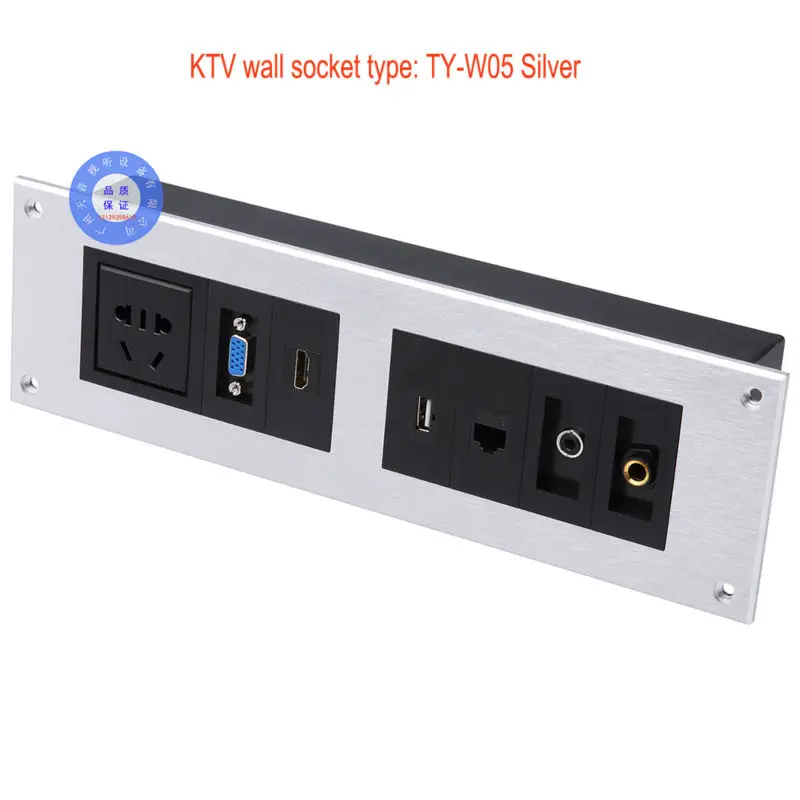 Настенная розетка \ HD HDMI \ VGA USB Сеть RJ45 Видео информация розетка панель/мультимедиа дома гостиничных номеров KTV настенная розетка TY-W05