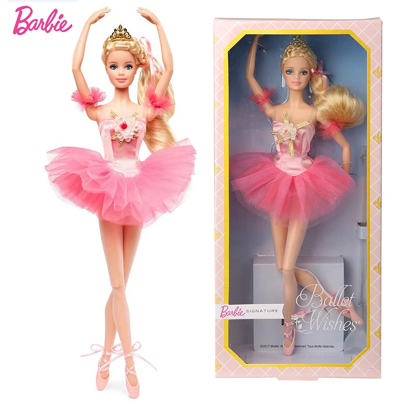 

Original Barbie Ballet Fairy Girl Princess Play House CollectIon Edition Children's Toy Set DVP52 Girl Toys Dolls for Girls Gift