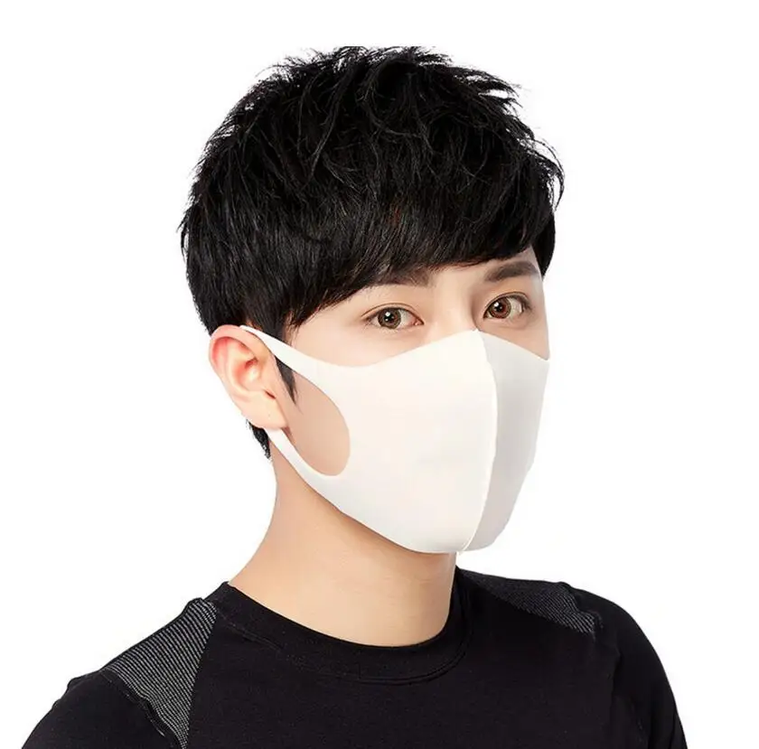 

Moledodo 100pcs/lot White Mouth Mask Adult Anti Haze Sponge Face Mask Fashion style Anti-dust Windproof Black Mouth Mask D50