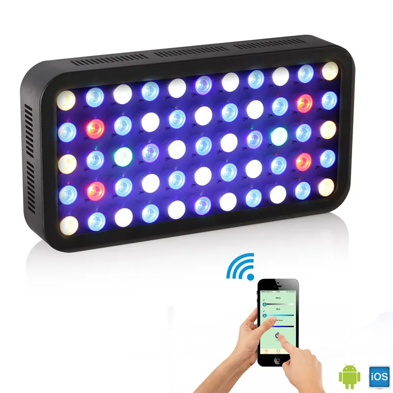 Светодиодный аквариумный светильник Bluetooth Управление 165W светодиоидная лампа с