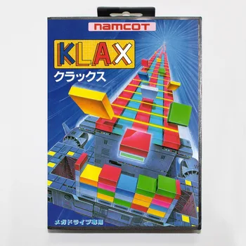 

16 bit Sega MD game Cartridge with Retail box - Klax game cart for Megadrive for Genesis system