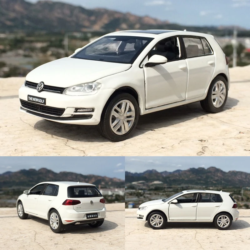 132 Volkswagen Golf Alloy Diecast Car Model Pull Back Toy Car Model