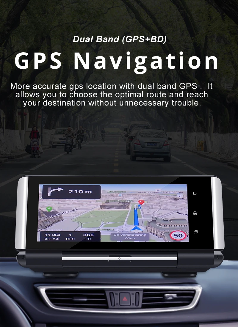 Phisung 7 дюймов 4G ADAS gps навигация Автомобильный видеорегистратор Камера FHD 1080P dash cam android wifi водительский рекордер двойной dvr авто для грузовика