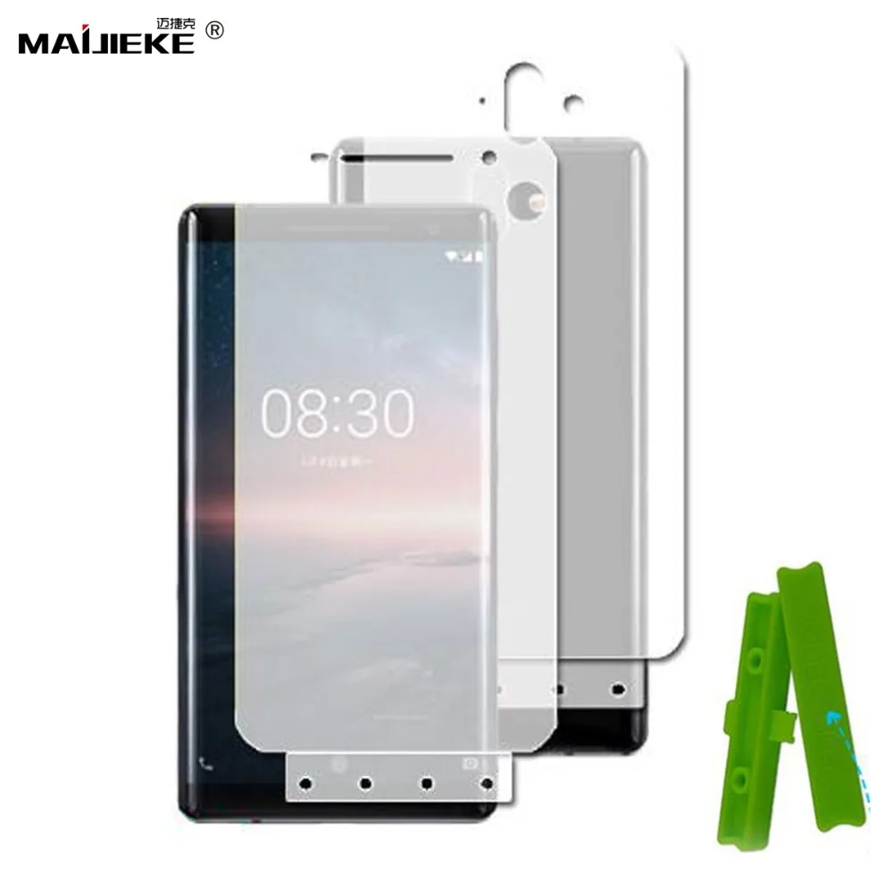 

2PCS Soft HD Hydrogel Film For Nokia 8 sirocco 7 plus X7 X6 X5 Full Cover Front+Back TPU nano Screen Protector Protective Film