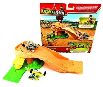 С оригинальной коробкой Dinotrux грузовик-динозавр съемный динозавр игрушечный автомобиль мини-модели новые детские подарки модели динозавров