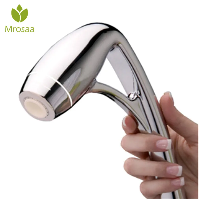 Goede Top Kwaliteit Badkamer ABS Plastic Chromaat Behandeling Afneembare Ronde Druk Handheld Douchekop Wandmontage Badkamer Sproeier