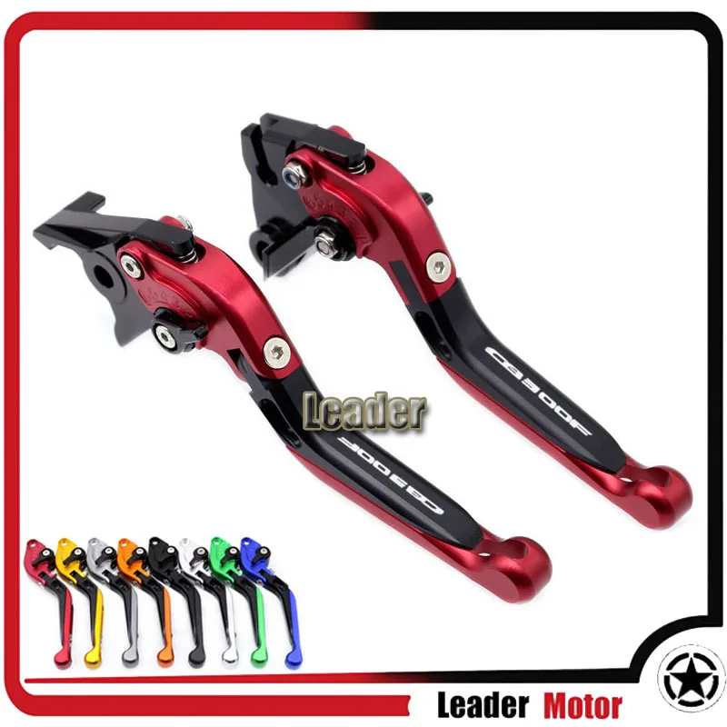 

For HONDA CB300F CB300FA CB 300F CB 300 F 2014 2015 2016 Motorcycle Folding Extendable Brake Clutch Levers LOGO CB300F