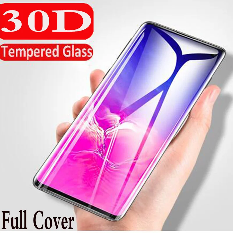 30D полное Защитное стекло для samsung Galaxy S10 S8 S9 Plus протектор экрана S10e Note 8 9
