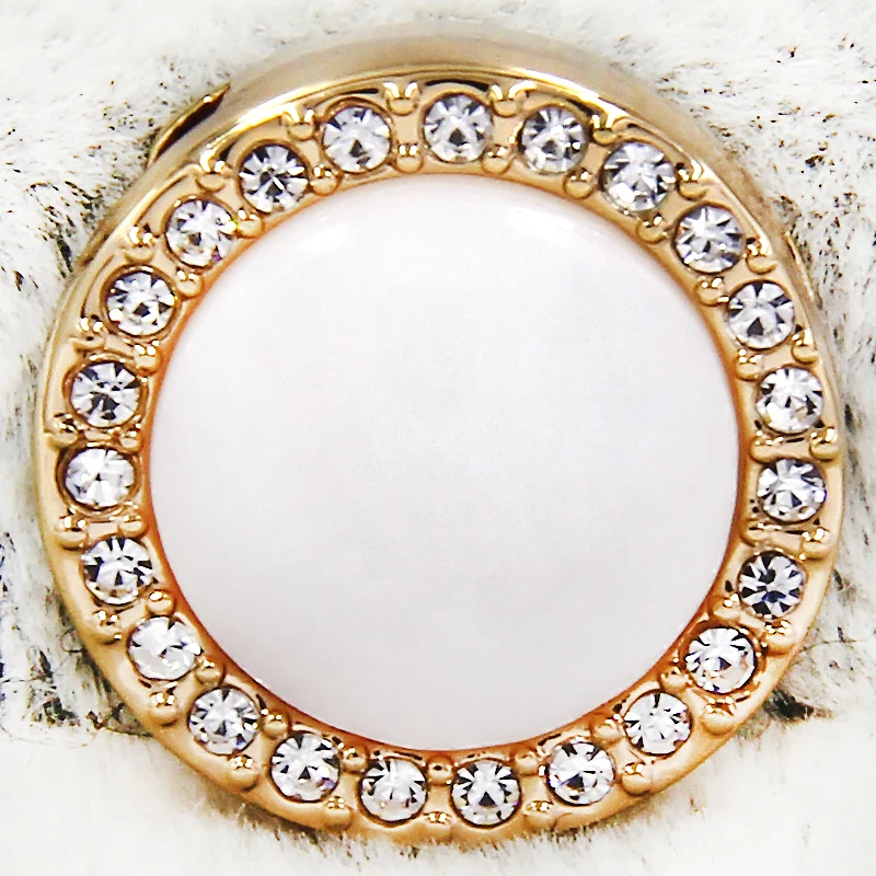 Ювелирные изделия YUKAM Pave White Crystal Mother of Pearl Disc Slide Charms для браслетов из нержавеющей