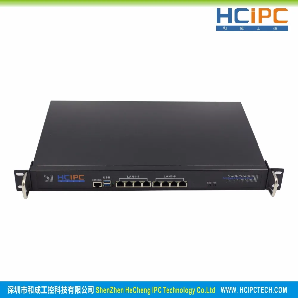 Hcipc B204-1 HCL-SC1037-8LB, Barebone, C1037U 82583 В 8LAN 1U брандмауэр Barebone, 1U 8LAN маршрутизатор, 8LAN материнской платы, 1U север