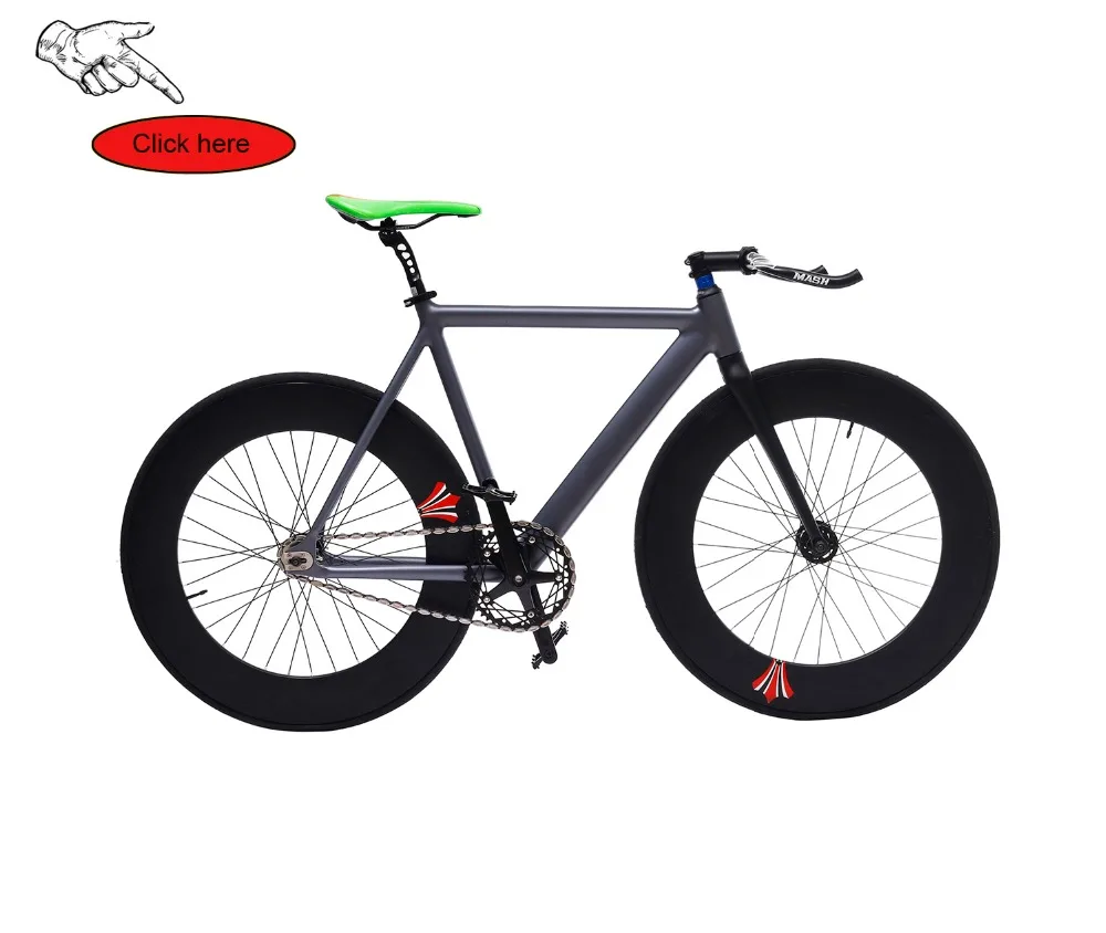 Discount 700C bike frame 54cm matte black Smooth Welding Track Bike frame Fixed Gear Bicycle Frame Aluminum Alloy frame steel fork 6