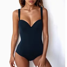 Проводной купальник пуш-ап, цельный купальный костюм badpak, летний Монокини, 1 шт., черный, белый, купальный консервативный костюм, купальный костюм