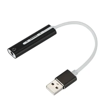 

USB External 7.1 Sound Card for Mac Windows Sound Card External Converter Adapter with 3.5mm Aux Stereo l1102#2