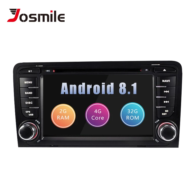 

2Din Android 9.0 Car Multimedia Player AutoRadio For Audi A3 8P S3 RS3 Sportback 2003 2004 2005 2006 2007 2008 2009 2010 2011DVD