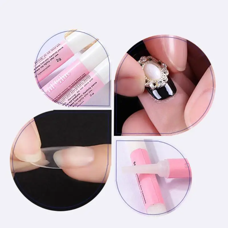 

Fast Drying Nail Glue Adhesive Gel Glues Nail Glue Adhesive Glues Fast-dry for UV Acrylic Manicure Nails Art Decor