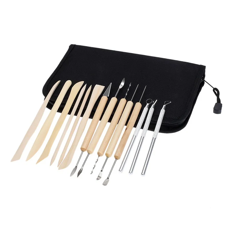 5pcs Clay tool set Soft Silicone Color Shaper Size 0 Painting Brushes+4