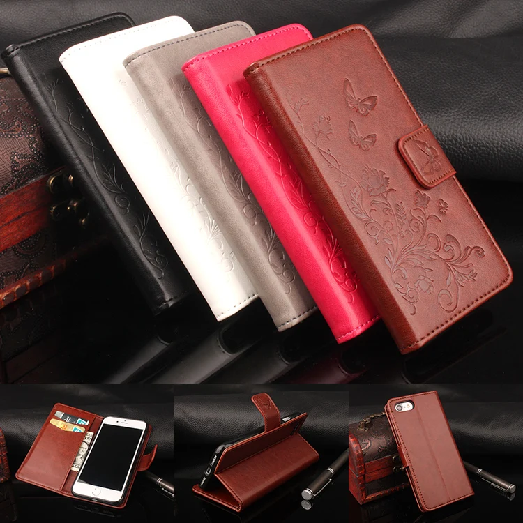 

HongBaiwei Brand Luxury Wallet Leather Case for Apple Iphone 7 case Flip Stand 3D Fashion Flower Card Bag Cover Coque