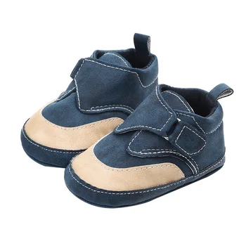 

New Baby Boy Shoes Newborn First Walkers PU Leather Soft Soled Non-slip Footwear Baby Shoes Sneaker 0-12M