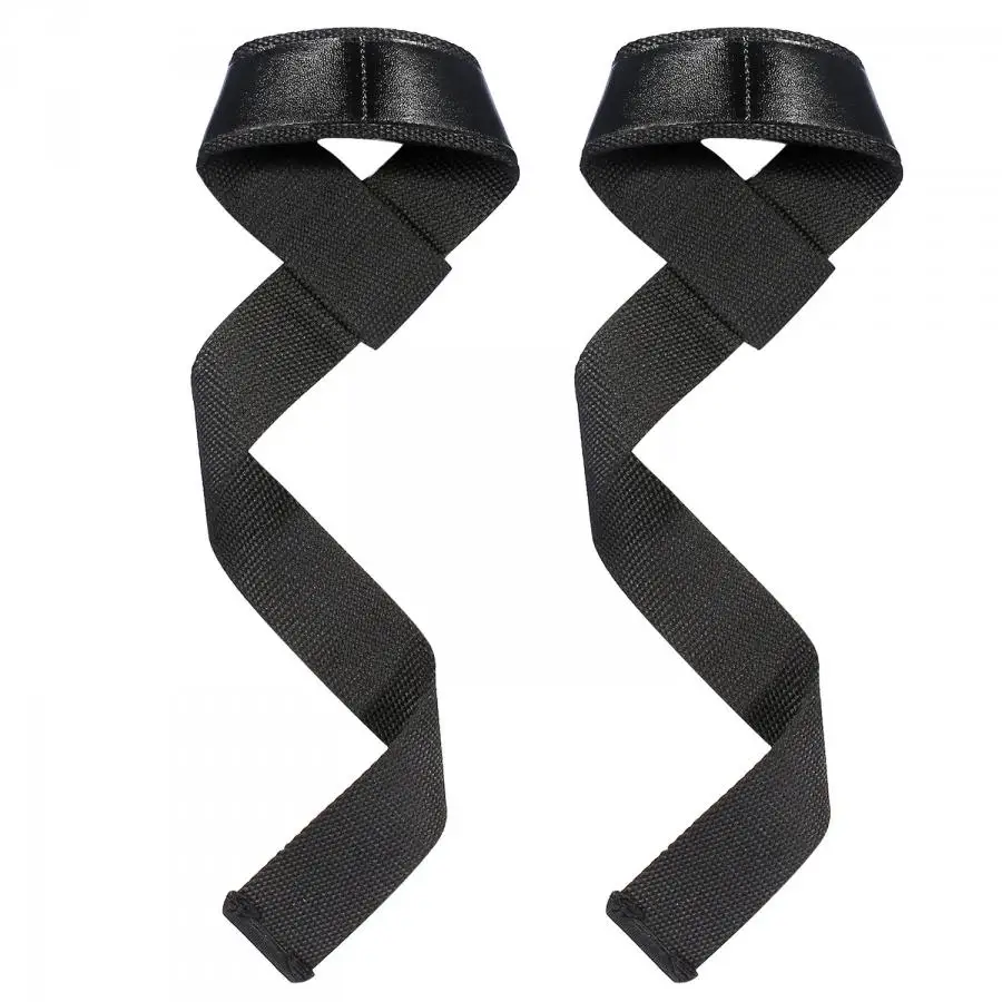 

1 pair Weight Lifting Wrist Band Lifting Straps Waist Protection Strap with Neoprene Padded No-Slip Weightlifting Hand Bar Gym