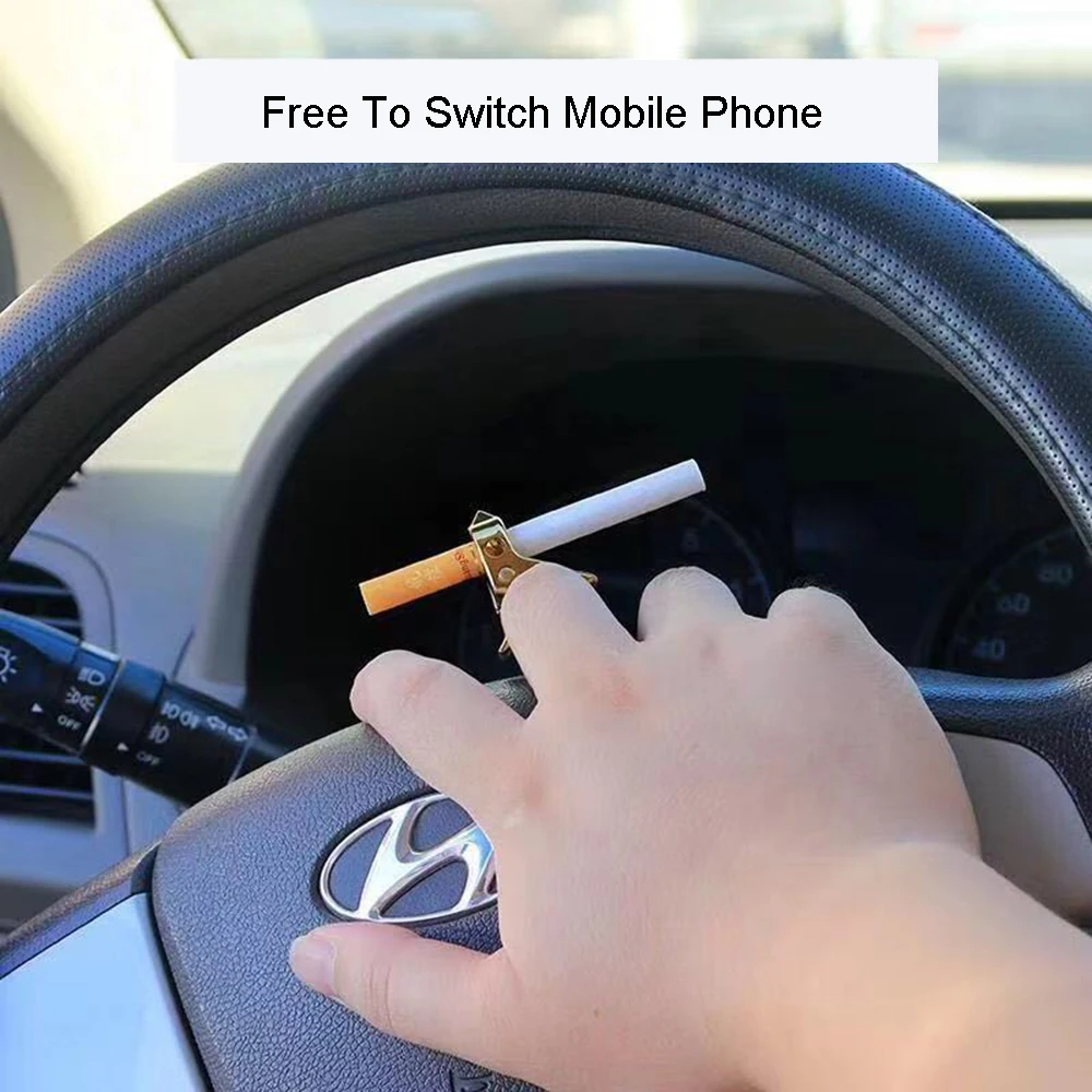 

2019 Hot Selling Mouse Creative Zinc Alloy Cigarette Tobacco Ring Hand Frame Smoking Clip