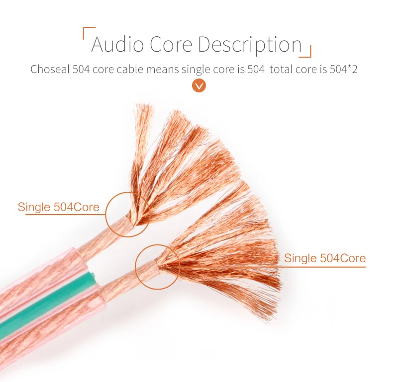 Audio Lound Speaker Cable Wire 504 core (5)
