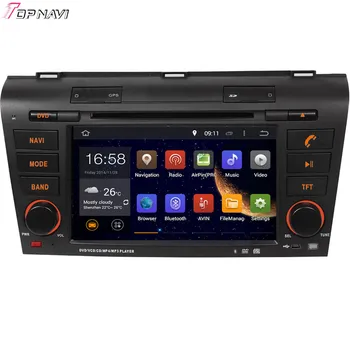 

TOPNAVI 7'' Octa Core 4GB RAM Android 6.0 Car Radio Stereo GPS for MAZDA 3 2004 2005 2006 2007 2008 2009 Audio DVD Player