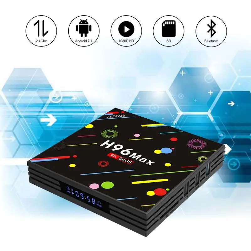 H96 MAX H2 4 + 64G RK3328 4 K ANDROID 7,1 tv BOX US