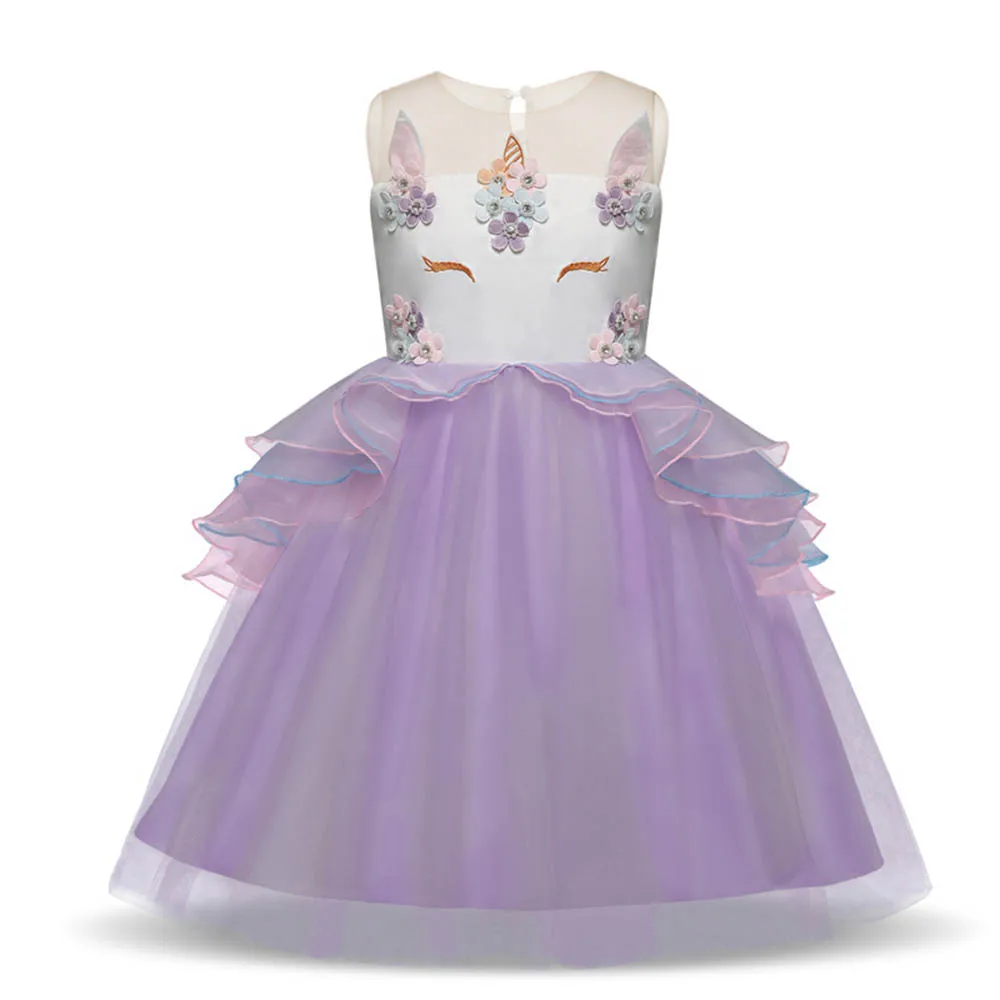 

Children's clothing Princess Kids Tulle Costume Girl Party Dress Evening Prom Gown Designs Teenage Girl Clothes Communion Dress