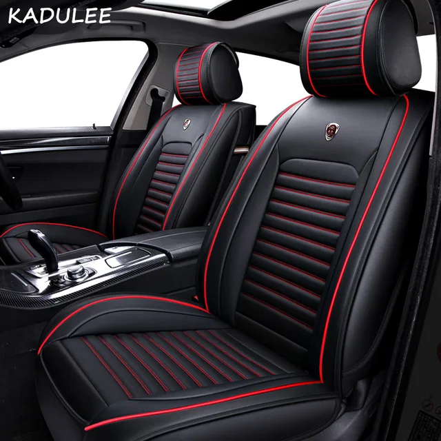 KADULEE Car Seat Covers set for Jaguar XF XE XJL XJ6 XJ6L F PACE F TYPE