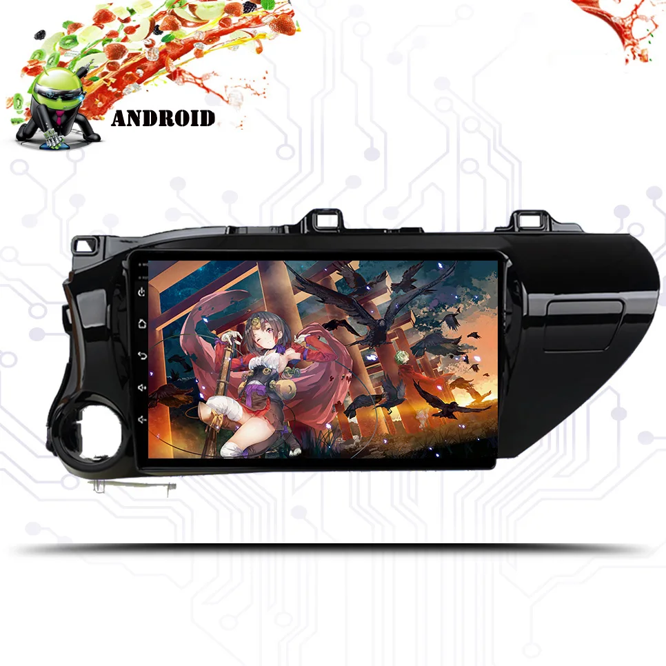 Excellent Android 9.1 Octa Core Car DVD GPS Navigation For Toyota Hilux 2016 2017 2018 Radio Stereo Multimedia Player Car PC Screen 5