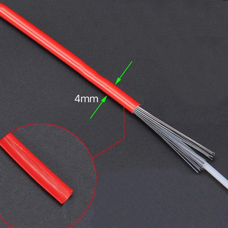 

4mm 1M 3M 5M MB RB Folding Bike Bicycle Shifter Steel Wire Cable Tube Housing